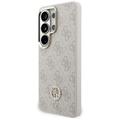 Guess case 4G Big Rhinestone Triangle Strap MagSafe for Samsung Galaxy S26 Ultra pink