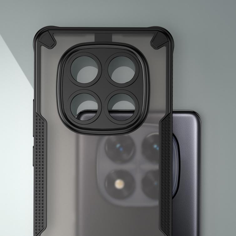 Defender Matt -suojakuori Xiaomi Redmi Note 14 Pro 5G:lle (maailmanlaajuinen) musta