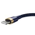 Baseus Cafule USB-kaapeli - Lightning 2,0 m 1,5A kullansininen