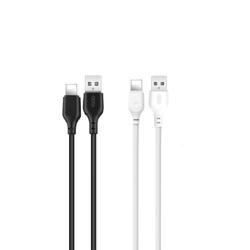 XO kaapeli NB103 USB - Lightning 1,0 m 2,1A musta 30 kpl / valkoinen 20 kpl setti