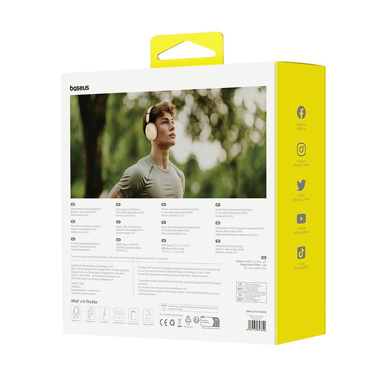 Baseus Bass 35 Max Langattomat Kuulokkeet, Mustat