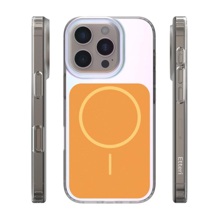Etteri Hidden Pearl case for iPhone 16 Pro 6,3" orange