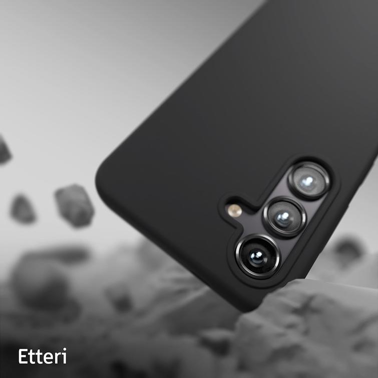 Etteri silikonikotelo Samsung Galaxy A17 5G mustalle