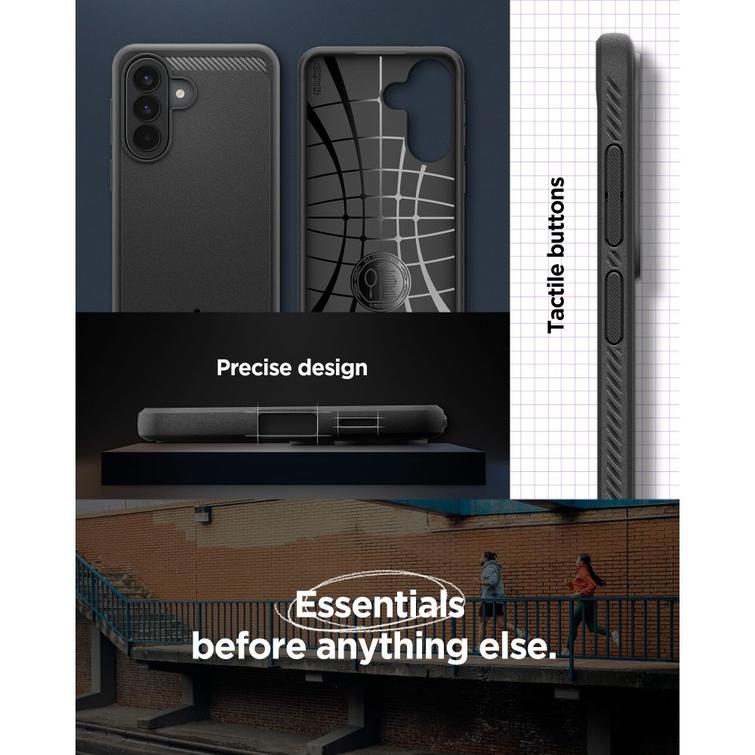 Spigen Rugged Armor case for Samsung Galaxy A57 5G matte black