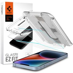 Spigen karkaistu lasi GLAS.TR "EZ FIT" 2-pakkaus iPhone 13 / 13 PRO / 14 / 16E 6,1" kirkas