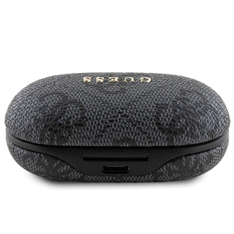 Guess Bluetooth-kuulokkeet GUTWSP4EGK TWS ENC 4G PU METAL LOGO musta