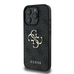 Guess iPhone 16 Pro 6,3" suojakuori GUHCP16L4GMGGR 4G:lle, iso logo, musta