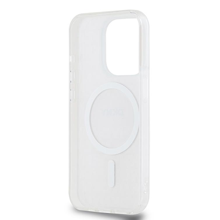 DKNY case for iPhone 15 Pro Max 6,7" DKHMP15XHRHSEP blue HC Magsafe pc tpu repeat texture pattern w stripe