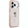 Karl Lagerfeld suojakuori iPhone 17 Pro 6,3" IML Choupette Sketch Logo MagSafe vaaleanpunainen