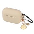 Airpods 3 -kuulokkeiden kotelo, karamellinv&auml;rinen, riipuksella