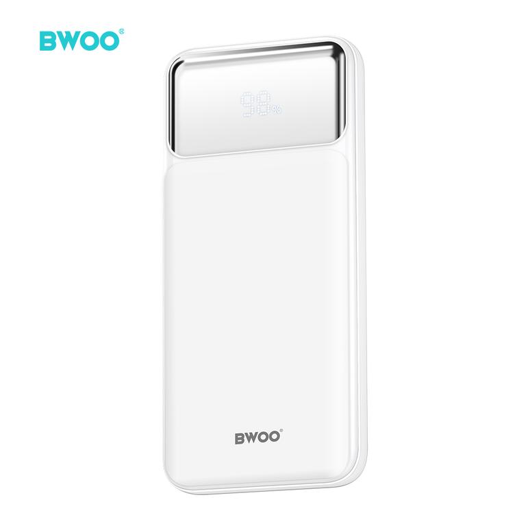 BWOO Ultraohut 22,5W 10000 mAh varavirtalähde, valkoinen
