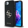 Guess HC PU Grained Big 4G and Classic Logo -kotelo iPhone 16e musta