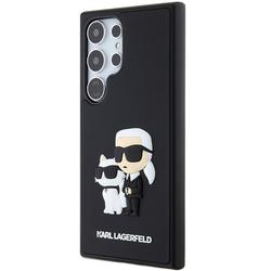 Karl Lagerfeld -suojakuori Samsung Galaxy S24 Ultralle KLHCS24L3DRKCNK musta HC 3D RUBBER KC NFT