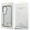 Guess case Fixed Glitter Triangle MagSafe for Samsung Galaxy S26 silver