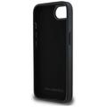 Karl Lagerfeld HC Fixed Glitter K&C Heads Logo Metal Pin -suojakuori iPhone 16e:lle, musta
