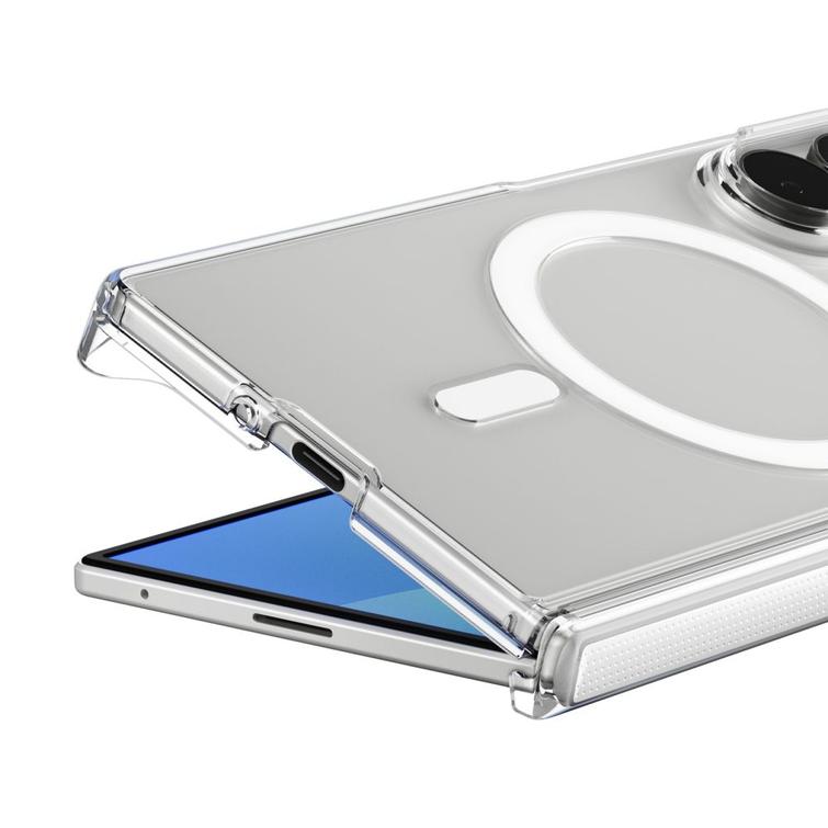 Spigen Air Fit Pro Magsafe -kotelo Samsung Galaxy Z Fold 8 Ultralle, läpinäkyvä