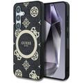 Guess HC Magnetic IML Peony on 4G -taustakuori Samsung Galaxy S25:lle, musta