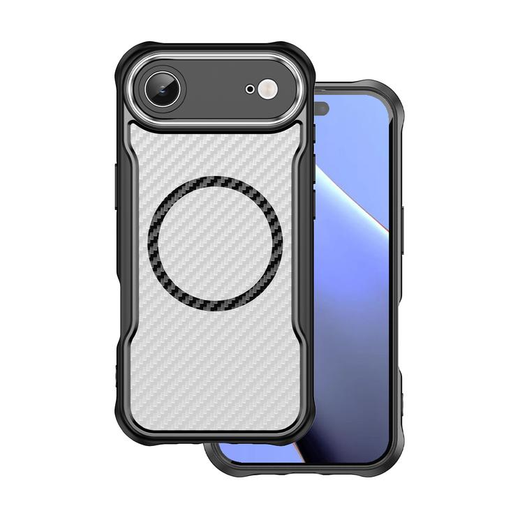 Defender Carbon Mag -suojakuori iPhone 17 Air 6,6":lle, musta