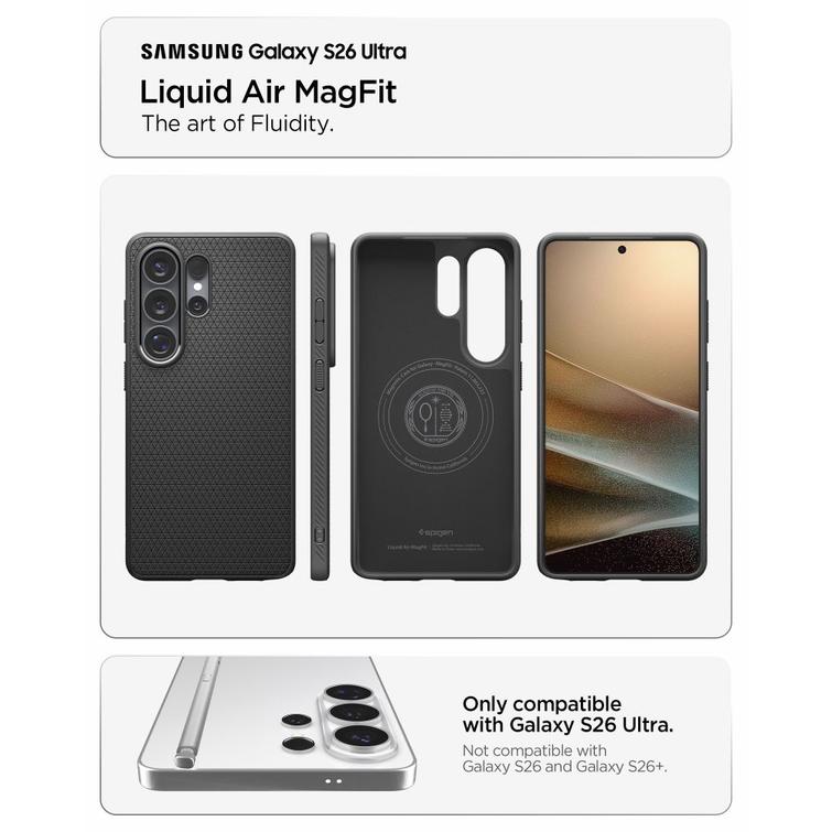 SPIGEN LIQUID AIR MAG MAGSAFE GALAXY S26 ULTRA MATTE BLACK