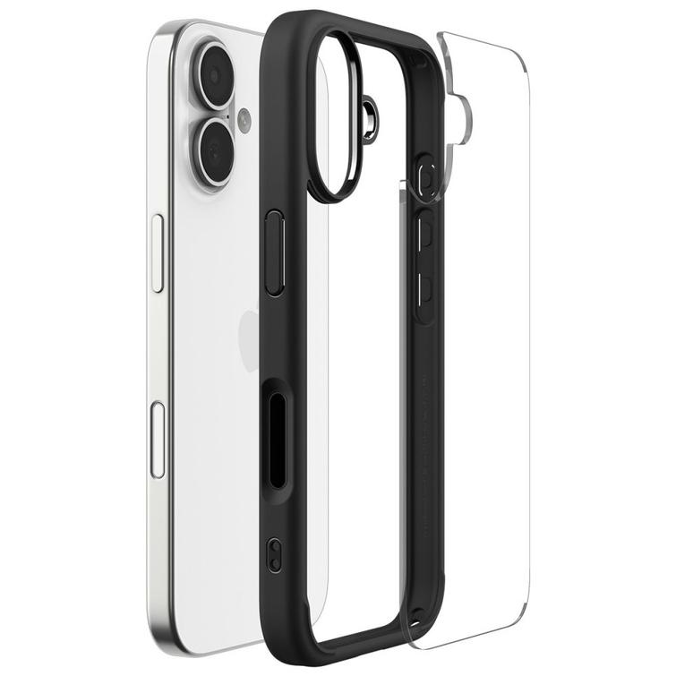 Spigen Ultra Hybrid iPhone 17 -suojakuori, mattamusta