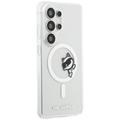 Karl Lagerfeld case IML Peekaboo Choupette MagSafe for Samsung Galaxy S26 Ultra transparent