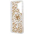 Guess case IML Leopard Print Triangle MagSafe for Samsung Galaxy S26 Ultra brown
