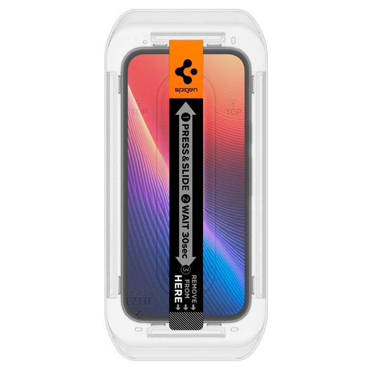 Spigen Glas.tR "EZ Fit" karkaistu lasi, 2 kpl pakkaus Google Pixel 9a:lle, kirkas