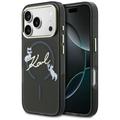 Karl Lagerfeld suojakuori iPhone 17 Pro 6,3" IML Choupettes Karl Script Logo MagSafe musta