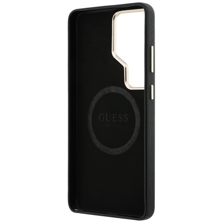 Guess case Rhinestone Round Logo MagSafe for Samsung Galaxy S26 Ultra black