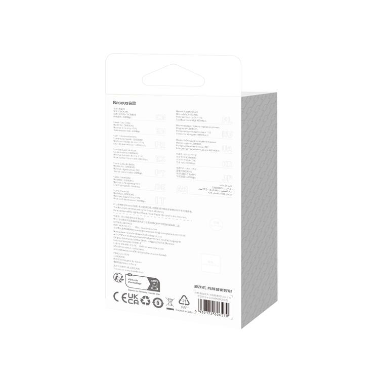 Baseus CoolPlay USB-C - Lightning-kaapeli 1m 20W valkoinen