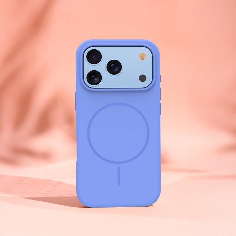 Silikoni ohut Mag kotelo iPhone 17 Pro 6,3" / iPhone 18 Pro 6,3" taivaansininen