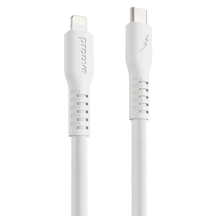 Proove-kaapeli Eternal USB-C - Lightning 2m 3A valkoinen