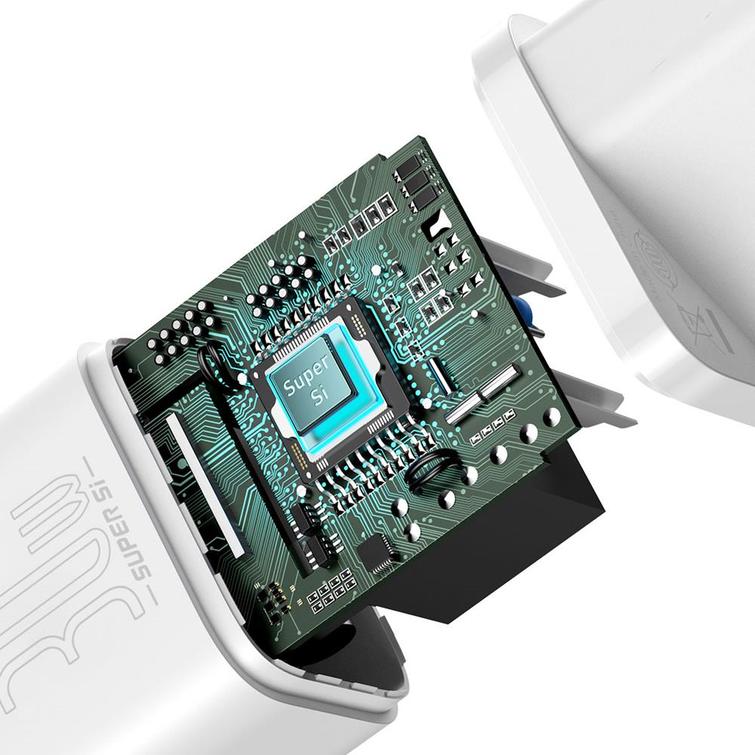 Baseus wall charger Super Si PD 30W 1x USB-C white