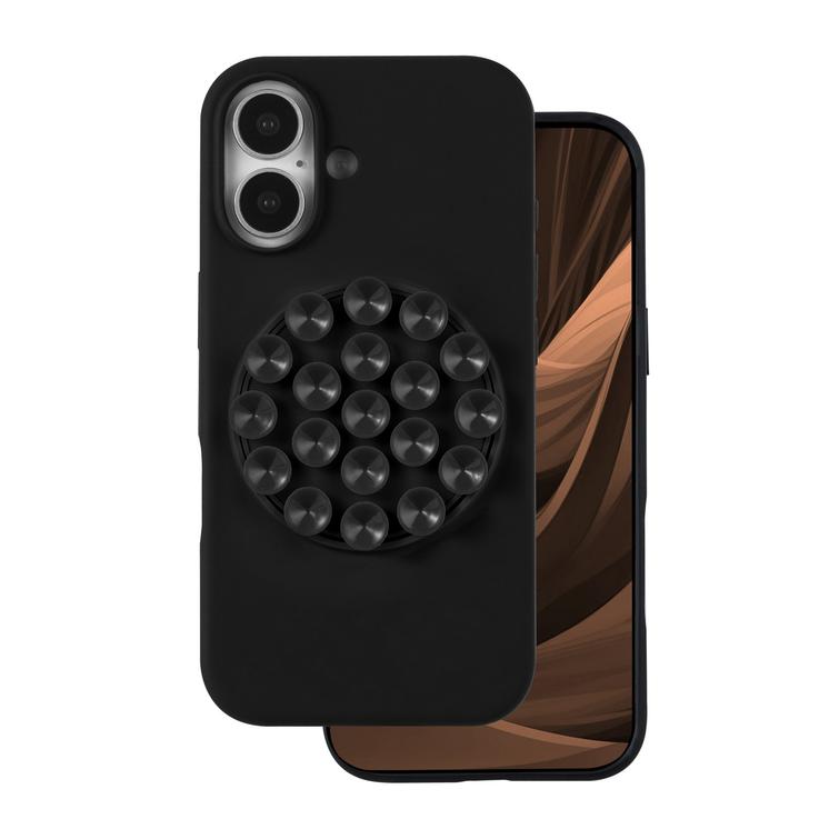 Silicone Stick case for iPhone 16 6,1" black