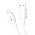 BWOO 3A silikonikaapeli X329L usb - lightning 3A 1m valkoinen