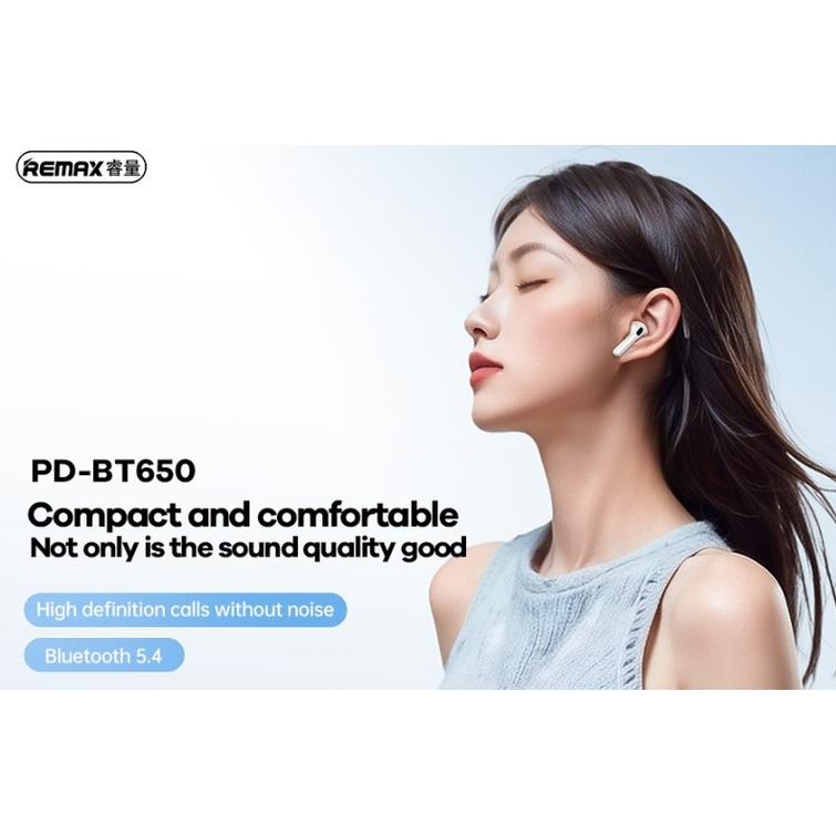 BLUETOOTH HEADPHONES REMAX TWS PD-BT650 PRODA 5.4 ANC ENC WHITE