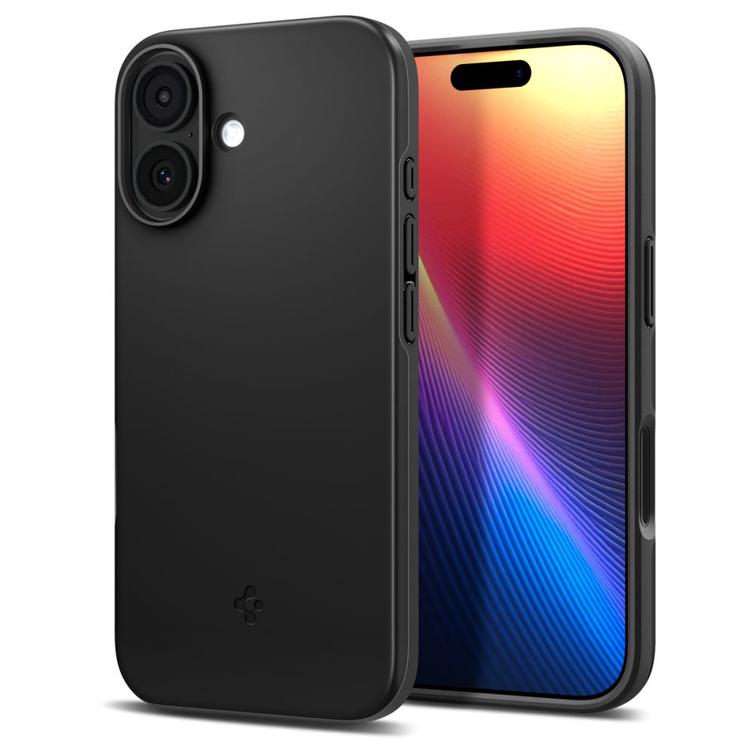 Spigen Thin Fit Mag Magsafe -kotelo iPhone 17:lle, musta