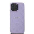 Guess-suojakuori iPhone 16 Pro Max 6,9":lle GUHMP16XPSAPSMEU Saffiano Peony Classic Logo violetti MagSafe