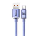 Baseus-kaapeli Crystal Shine USB - USB-C 1,2 m 100W violetti