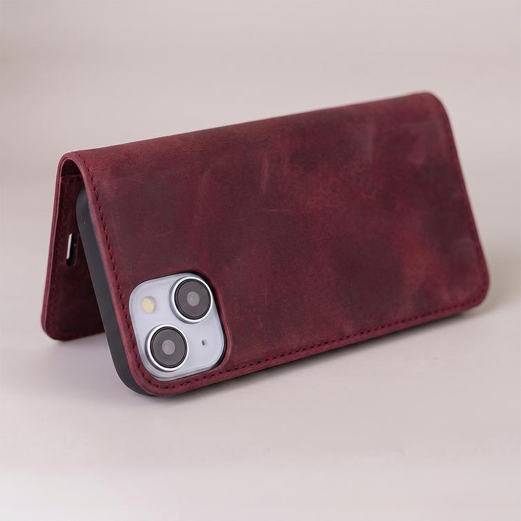 Smart Suede case for iPhone 11 maroon