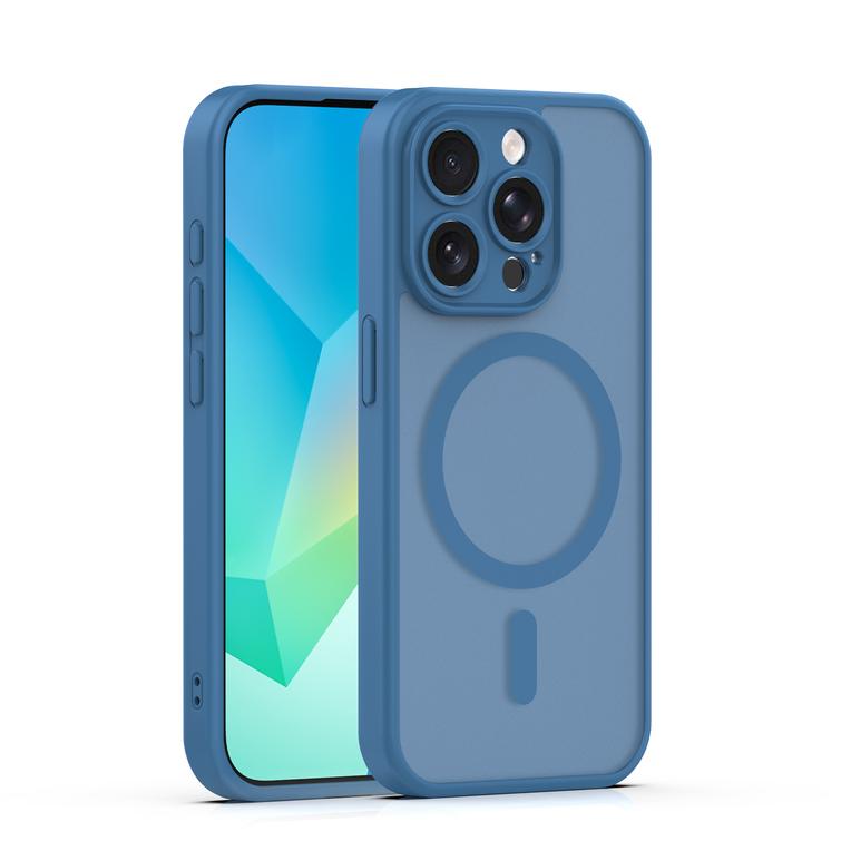 Mag Matt case for iPhone 15 Pro 6,1" dark blue camera protection
