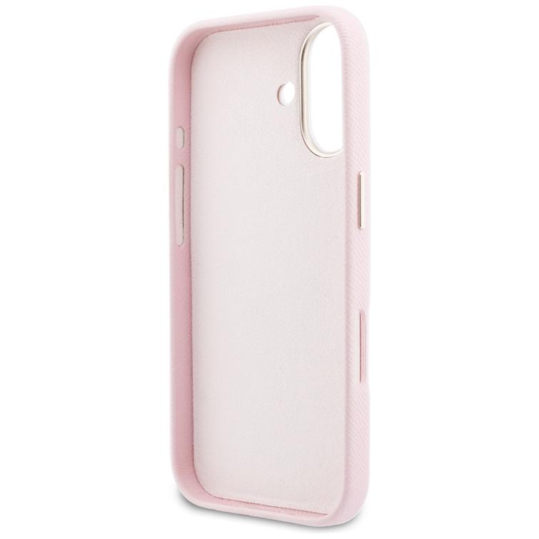 Guess HC PU FW RESIN LOGO PINK -suojakuori iPhone 17 Pro 6,3":lle