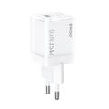 BWOO GaN wall charger CDA222 PD 35W 1 x USB 1 x USB-C, white