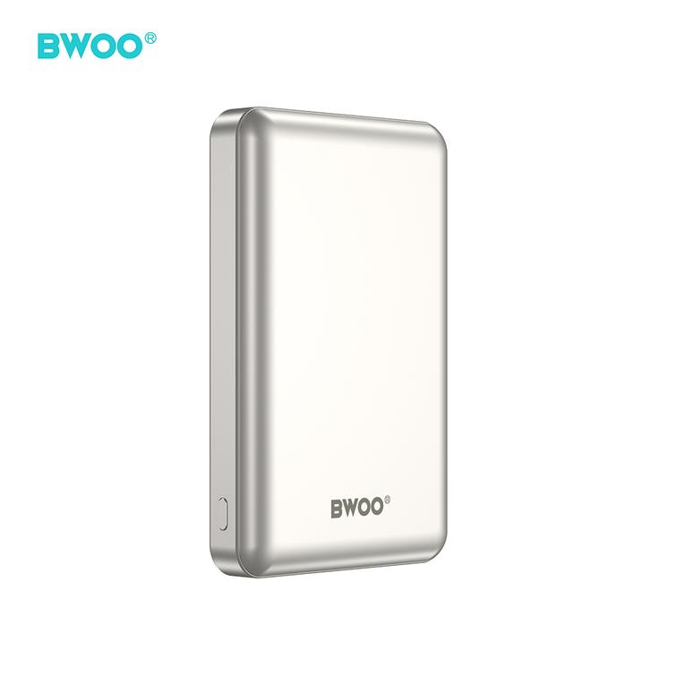 BWOO P82 BO 10000mah 15w varavirtal&auml;hde langaton lataus vaaleanharmaa