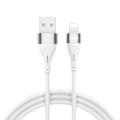 BWOO USB-kaapeli - Lightning 1m 3A Minimalistinen silikonikaapeli Valkoinen X280L