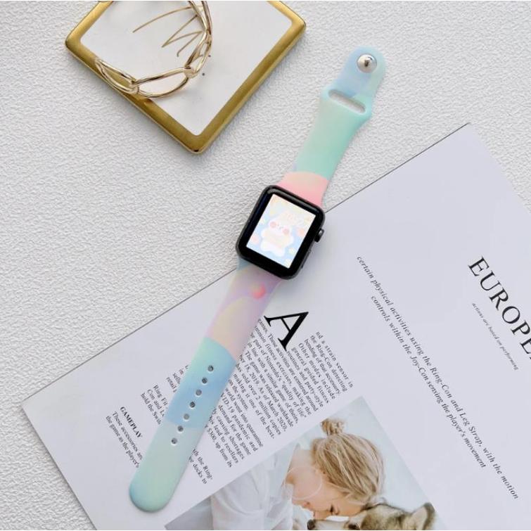 SILICONE STRAP APPLE WATCH 38/40/41 MM (97+110) COLORFUL