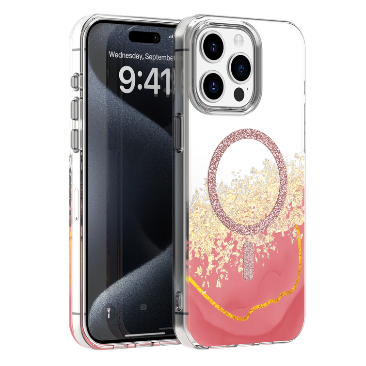 Epoxy Mag case for iPhone 15 Pro 6,1" pink