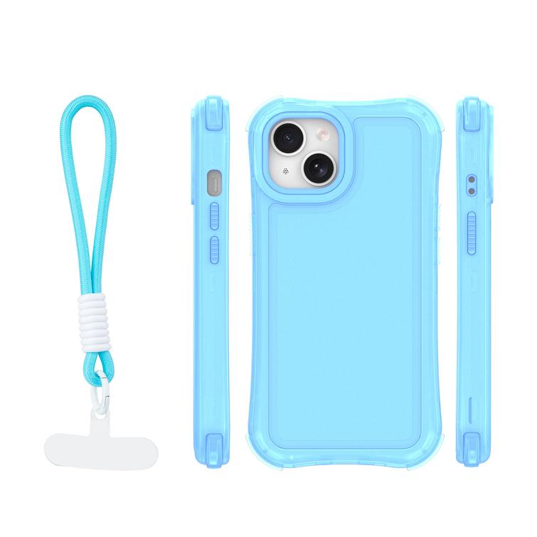 Safepop case with strap for iPhone 13 6,1" blue