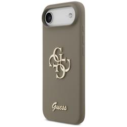 Guess Silicone Big 4G Script -suojakuori iPhone Airille, ruskea