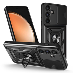 Defender Slide -suojakuori Samsung Galaxy S25 FE:lle, musta